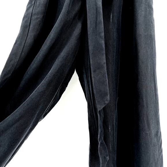 Daily Ritual Solid Black Belted Jumpsuit Womens Size 36 6 Belted - Picture 2 of 6